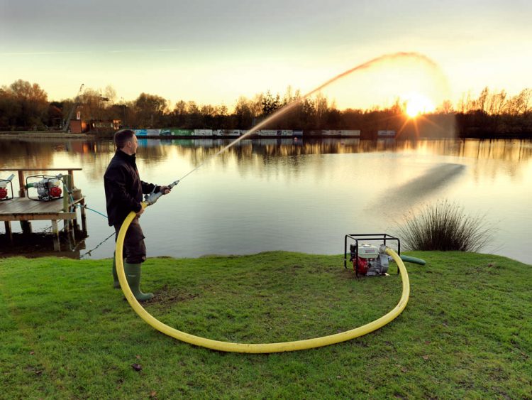 Motobomba 5,5 HP, 30.000 L/h y tubería Ø80mm impulsión-aspiración - Imagen 3