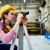 Nivel óptico automático, trípode y mira de aluminio, aumento X32