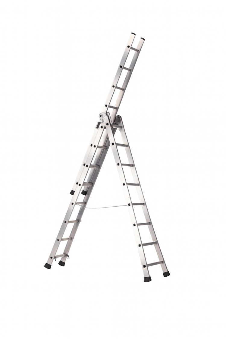 Alquiler de escalera de tijera de 3 tramos