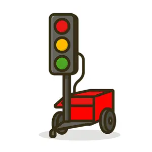 Vallas y señalización luminosa para la seguridad en obras