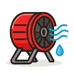 Equipos de climatización, ventilación y secado de humedades