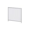 Alquiler de valla galvanizada portátil chapa blanca 2,16 x 2,0 m, incluye pie de goma