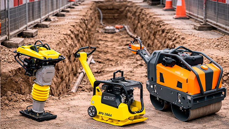 Compactación de zanjas sin dañar instalaciones