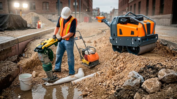Errores habituales al compactar terrenos en obra urbana